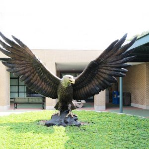 Bronze Eagle Sculpture For Sale