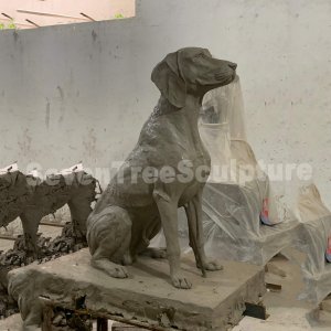 Hot Sale Large Bronze Great Dane Statue For Garden