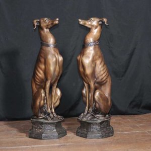 Bronze Greyhound Figurines For Sale