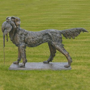 Bronze Hunting Dog Sculpture For Sale