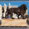 Bronze Lion Statues Outside House For Sale - Image 3