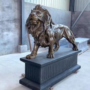 Manufacturer Bronze Lion Statues For Sale