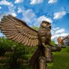 Bronze Owl Statue To Scare Birds For Sale
