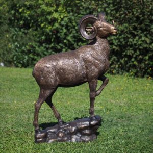 Life Size Bronze Sheep Sculpture For Sale