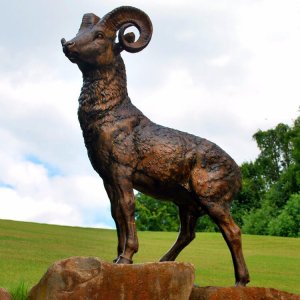 Outdoor Sheep Garden Ornament Statue For Sale