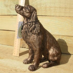 Bronze Springer Spaniel Sculpture For Sale