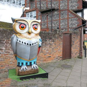 Buy Fiberglass Owl Statue For Good Luck