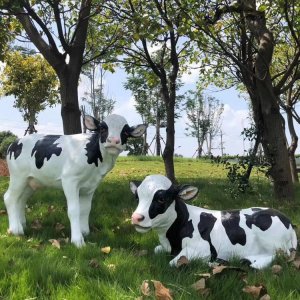 Fiberglass Life Size Calf Statue For Sale