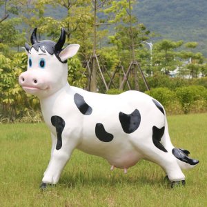 Outdoor Life Size Fibreglass Cows For Sale
