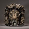 Resin Edge Sculpture Lion Bust For Sale - Image 3