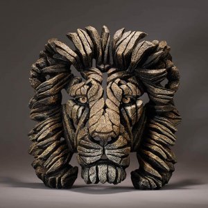 Resin Edge Sculpture Lion Head For Sale