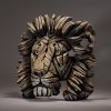 Resin Edge Sculpture Lion Head For Sale - Image 2