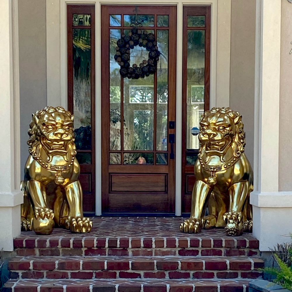 Factory Supply Brass Fudog Statue For Sale - Image 2
