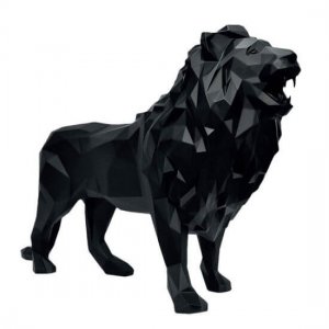 Factory Customization Geometry Fiberglass Lion Statue For Sale