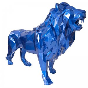 Factory Price Fiberglass Geometry Lion Statue