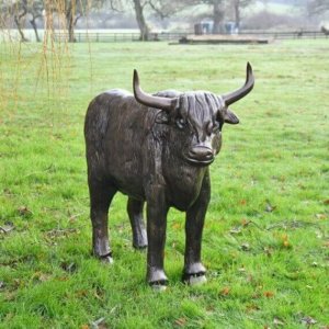 Outdoor Bronze Calf Statue For Sale