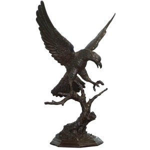 Antique Bronze Eagle Statue For Sale