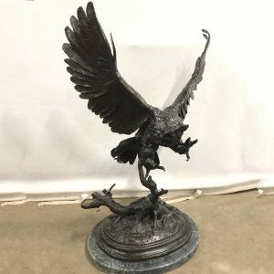 Bronze Jules Moigniez Owl For Sale