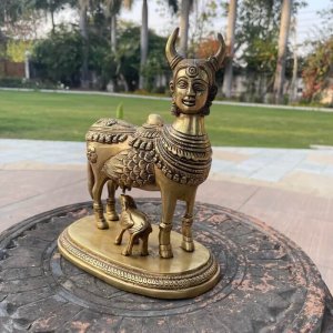 Kamadhenu Bronze Statue For Sale