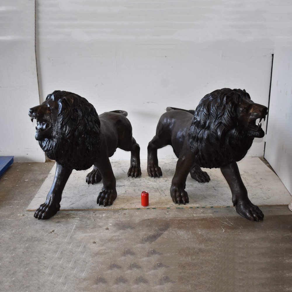 Factory Supply Bronze Large Lion Statue Outdoor