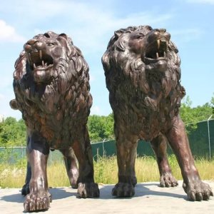 Hot Sale Bronze Large Outdoor Lion Statue For Sale
