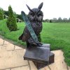 Bronze Large Owl Sculpture For Sale