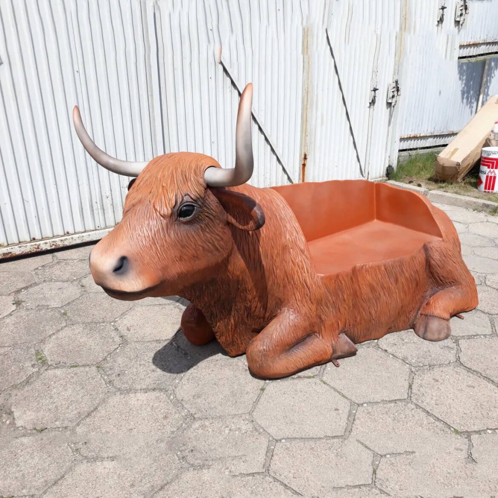 Fiberglass Giant Cow Statue For Sale - Image 3