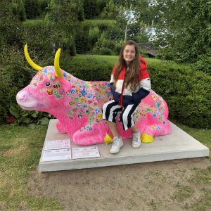 Fiberglass Giant Cow Statue For Sale