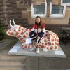 Outdoor Decoration Fiberglass Life Size Cow Sculpture - Image 2