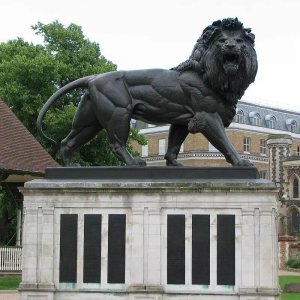 Factory Supply Bronze Life Size Lion Sculpture For Sale