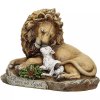 Hand Carved Fiberglass Lion And Lamb Statue Hobby Lobby - Image 3