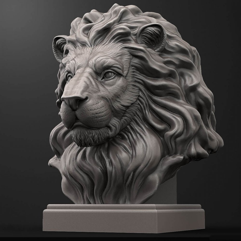 Hot Sale Fiberglass Lion Face Sculpture