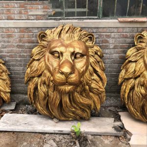 Factory Supply Bronze Lion Face Statue For Sale