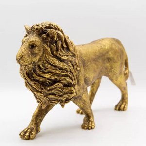 Manufacturer Brass Lion Gold Statue For Sale