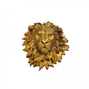 Factory Supply Brass Lion Head Statue