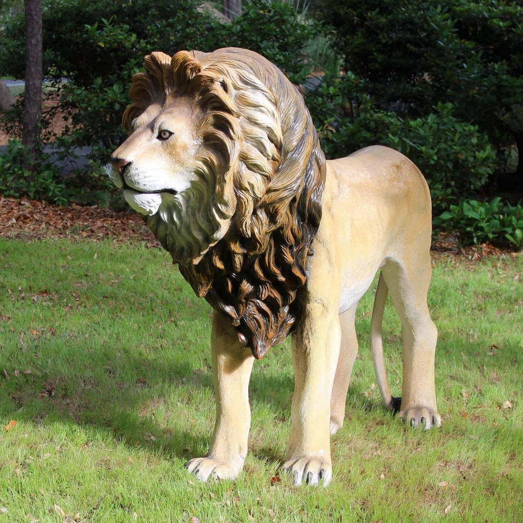 Fiberglass Lion King Statue For Sale SevenTreeSculpture