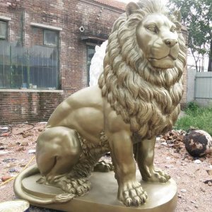 Outdoor Bronze Lion Statue Outdoor Large Sculpture