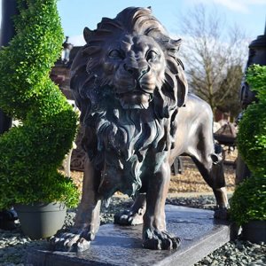 Bronze Lion Yard Statue For Sale