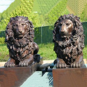Factory Price Bronze Lion Garden Statue