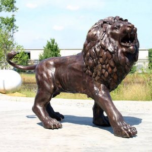 Life Size Bronze Lion Statues Outdoor