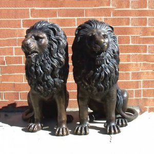 Custom Hand Casting Lion Bronze Statue