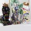House Decorative Fiberglass Lion With Crown Sculpture - Image 3