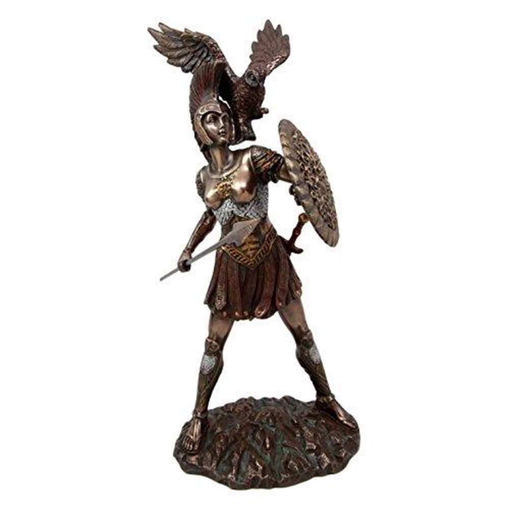 Bronze Owl Of Athena Statue