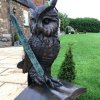 Bronze Outdoor Owl Statue For Sale - Image 2