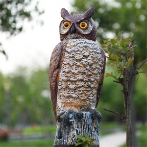 Resin Owl Statue To Scare Away Birds For Sale