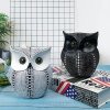 Resin Black Owl Statue For Sale - Image 4