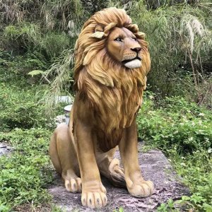 Lion Resin Statue For Garden