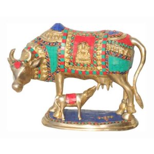Outdoor Bronze Statue Cow For Sale