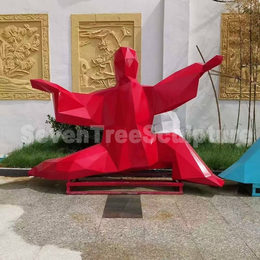 Factory Wholesale Fiberglass Tai Chi Statue - Image 2