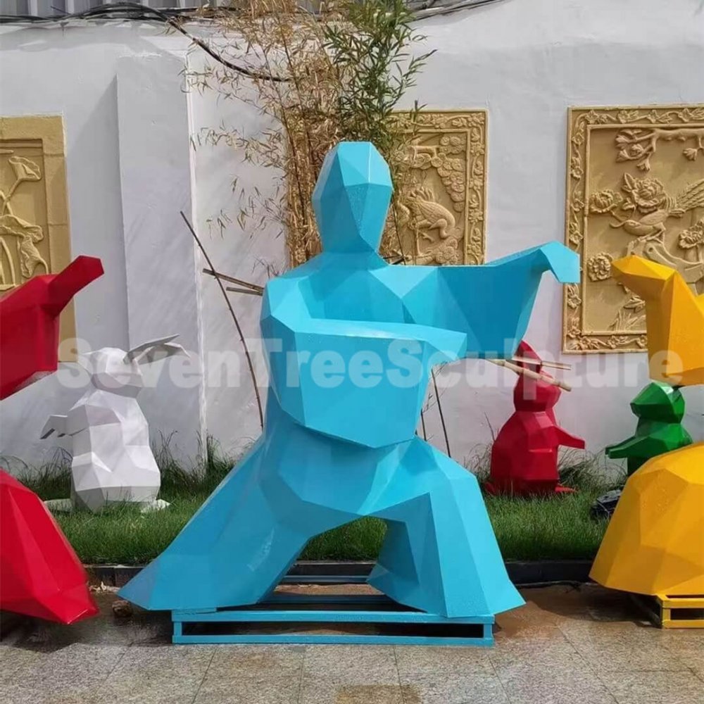 Factory Wholesale Fiberglass Tai Chi Statue - Image 4
